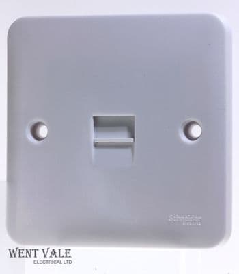 Schneider Lisse Moulded Range - GGBL7061 - Single Master Telephone Socket New
