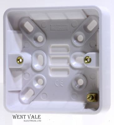 Schneider Lisse Moulded Range - GGBL9116 - 1 Gang 16mm Deep Surface Switch Box