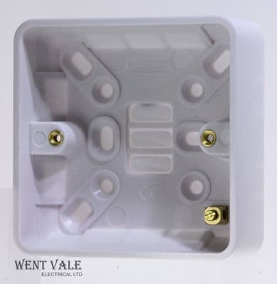 Schneider Lisse Moulded Range - GGBL9125 - 1 Gang 25mm Deep Surface Socket Box