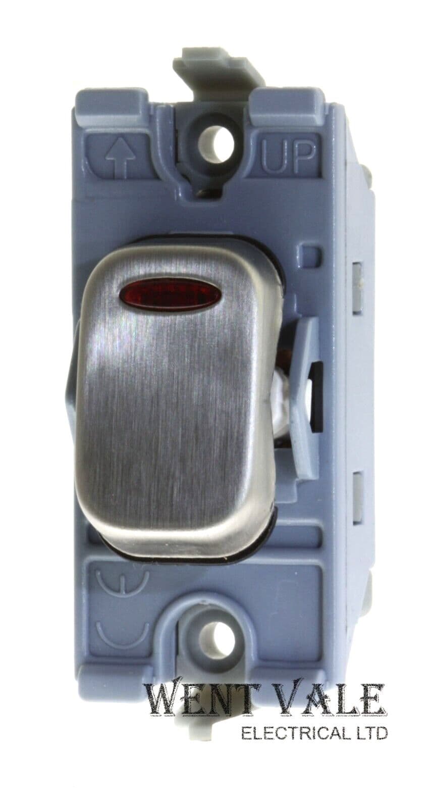 Schneider Lisse Moulded Range GGBLG2011SS - 20a Double Pole Grid Switch ...