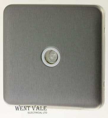 Schneider Lisse Screwless Deco GGBL7010WSS Single Non-Isolated TV/FM Coaxial Skt