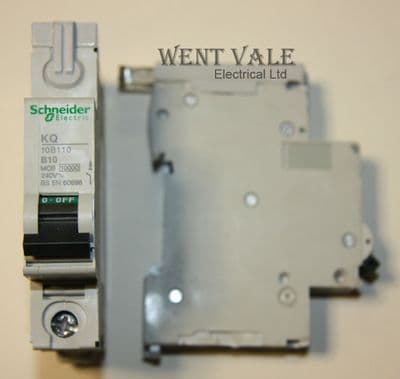 Schneider - Loadcentre - KQ10B110 - 10a Type B Single Pole MCB Used