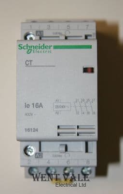 Schneider Multi 9 - 16124 - CT Four Pole 16a NO Contactor 240v Coil New in Boxes