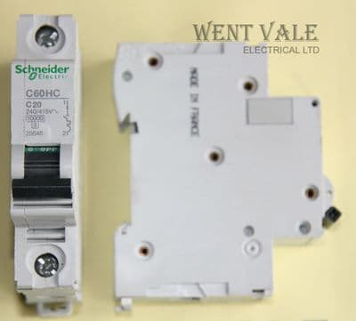 Schneider - Multi 9 - 25646 - C60HC120 - 20a Type C Single Pole MCB New