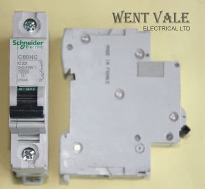 Schneider - Multi 9 - 25648 - C60HC132 - 32a Type C Single Pole MCB Used