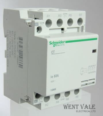 Schneider Multi 9 - CT - 15866 - Four Pole 63a NC Contactor 24vac Coil Un-used