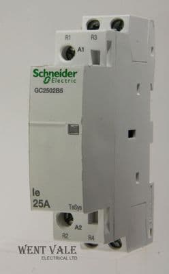 Schneider TeSys - GC2502B5 - Double Pole 25a NC Contactor 24vac Coil Used