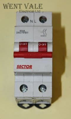 Sector/GE - 648121 - 100a Double Pole Switch Disconnector Used