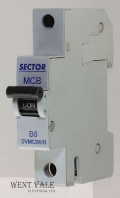 Sector SVMCB06/B - 6a Type B Single Pole MCB New
