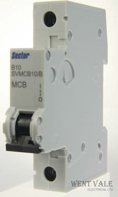 Sector SVMCB10/B - 10a Type B Single Pole MCB Latest Style New