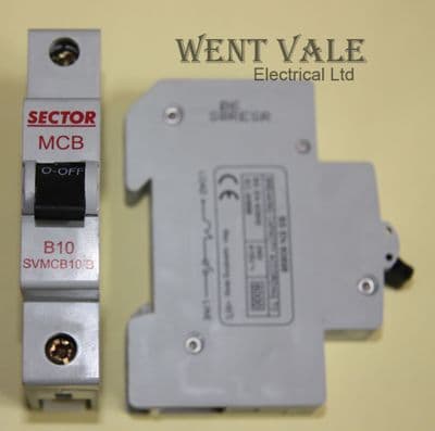 Sector SVMCB10/B - 10a Type B Single Pole MCB New