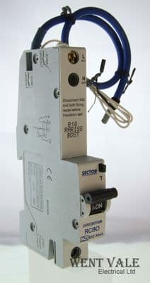 Sector SVRCBO10/B - 10a 30mA Type B Single Pole RCBO Un-used In Box