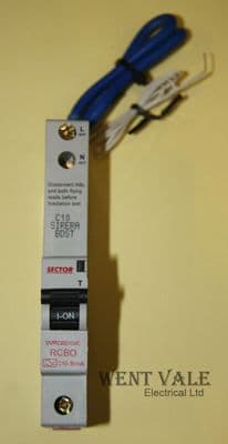Sector SVRCBO10/C - 10a 30mA Type C Single Pole RCBO  Un-used