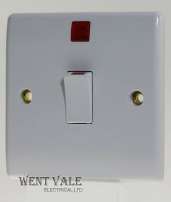 Selectric Smooth - SSL516 - 20a Double Pole Control Switch with Neon