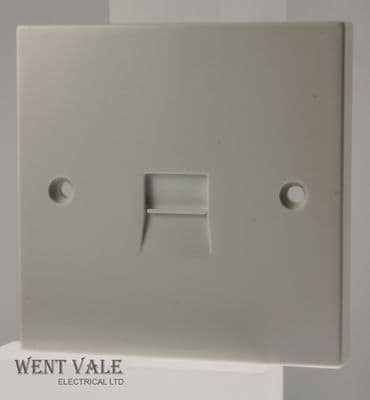 Selectric Square - NLG1515/S - White 1g Single Secondary Telephone Socket New