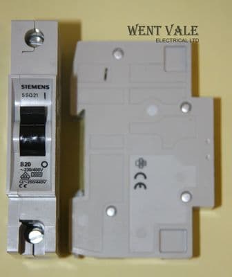 Siemens N System - 5SQ2 1B20 - 20a Type B Single Pole MCB New