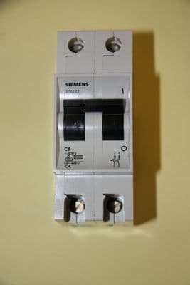 Siemens N System - 5SQ2 2C06 - 6a Type C Single Pole MCB New
