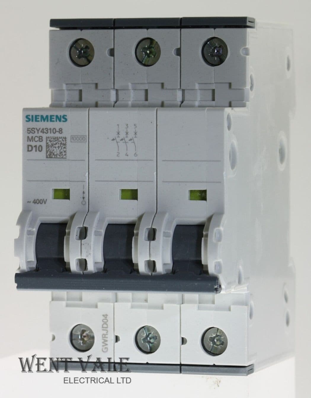 Siemens Sentron - 5SY4310-8 - 10a Type D Triple Pole MCB
