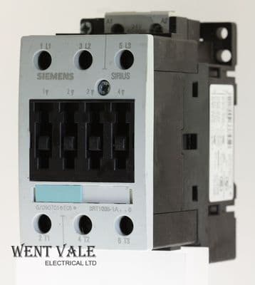 Siemens Sirius - 3RT1035-1AC20 - 40a 3 Pole Contactor with 24Vac Coil Used