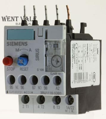 Siemens Sirius 3RU1116-0DB0 4a Thermal Overload Relay 0.22 to 0.32a O/load Range