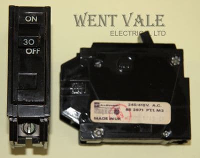Simplex BTQL 1230 - 30a Type 2 Single Pole MCB Used