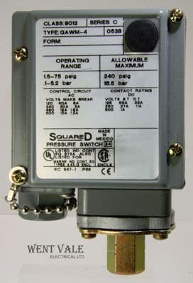 Square D - 9012 GCWM-4 0538 Series C - Industrial Pressure Switch