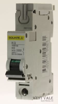 Square D - Loadcentre - KQ10B132 - 32a Type B Single Pole MCB Unused