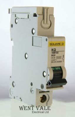 Square D - Loadcentre - KQ10B132 - 32a Type B Single Pole MCB Used