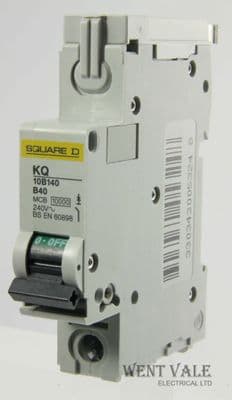 Square D - Loadcentre - KQ10B140 - 40a Type B Single Pole MCB Unused