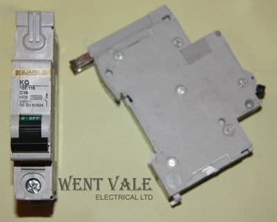 Square D - Loadcentre - KQ10C116 - 16a Type C Single Pole MCB Used