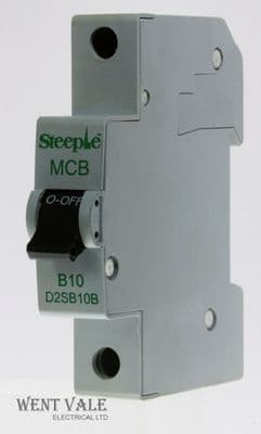 Steeple - D2SB10B - 10a Type B Single Pole MCB Used
