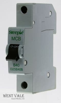 Steeple - D2SB40B - 40a Type B Single Pole MCB Used