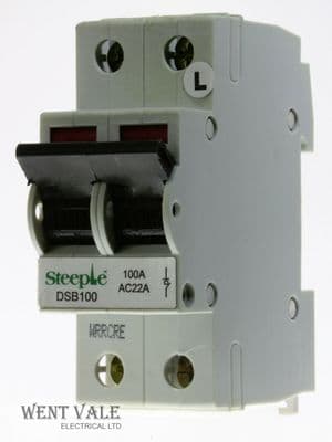 Steeple - DSB100 - 100a Double Pole Switch Disconnector Used