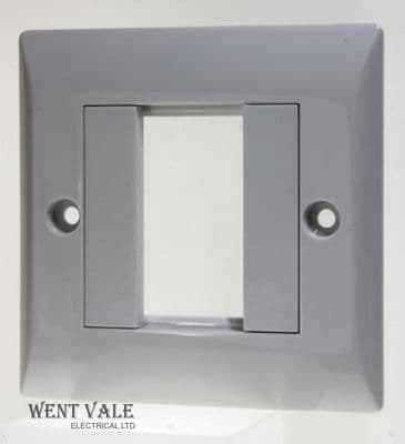 Super Switch Euro Module Range - SW40 - 1 Gang 2 Module Euro Modular Cover Plate