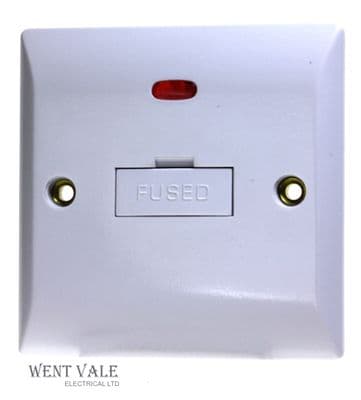 Super Switch Silk Range - SW43 - 13a Unswitched Fused Spur With Neon New