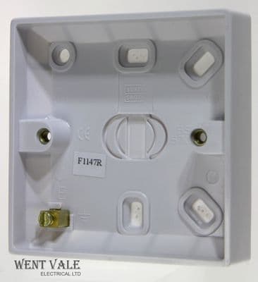 Super Switch Value Range - SW71 - Surface Mounted 1 Gang 16mm Deep Moulded Switch Box New