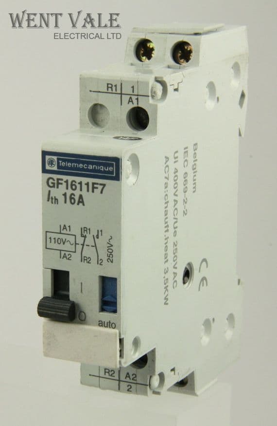 Telemecanique GF1611F7 - 16ax Two Pole Impulse Relay - 110vac F7 Coil ...