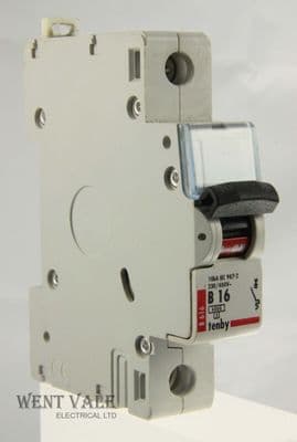 Tenby - B616 - 16a Type B Single Pole MCB Used