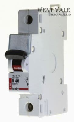 Tenby - B640 - 40a Type B Single Pole MCB Used