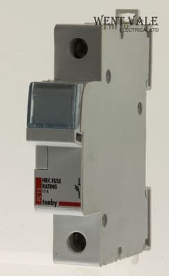 Tenby - FC15 - 15a Cartridge Fuse Holder for 25 x 10mm 15a HRC Fuse Used