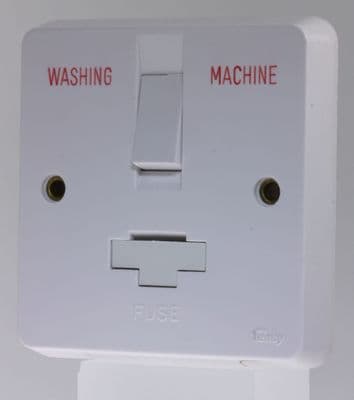 Tenby Glacier 7038WM - 13a Switched Fused Spur Engraved Washing Machine Un-used