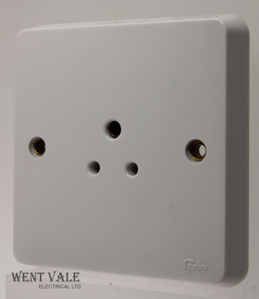 Tenby Glacier - 7050 - 2a Unswitched Single Unshuttered Socket Outlet ...
