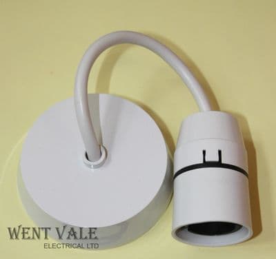 Tenby Glacier 8660 - 6a 150mm (6 Inch) Ceiling Mounted Pendant Fitting Un-used