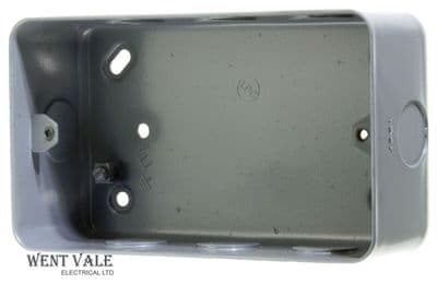 Tenby Metalclad - 8633 - 2 Gang 42mm Deep Surface Mounting Boxes Unused