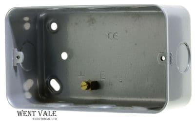 Tenby Metalclad - 8998 - 2 Gang 42mm Deep Surface Mounting Boxes Unused