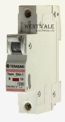 Terasaki Tem Din 1 - B10 - 10a Type B Single Pole MCB Unused