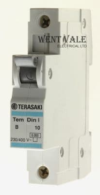 Terasaki Tem Din 1 - TDB1108 - 10a Type B Single Pole MCB Unused