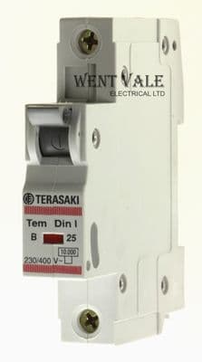 Terasaki Tem Din 1 - TDB1251 - 25a Type B Single Pole MCB Unused