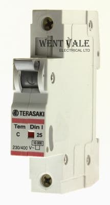 Terasaki Tem Din 1 - TDC1258 - 25a Type C Single Pole MCB Unused