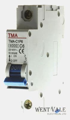 TMA - TMA-C1P6 - 6a Type C Single Pole MCB Unused